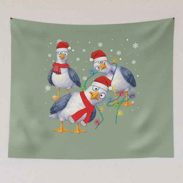 Item preview, Extra Festive Seagulls funny christmas bird xmas australia christmas Gift Men Woman Kids. designed and sold by Amelia ART G.