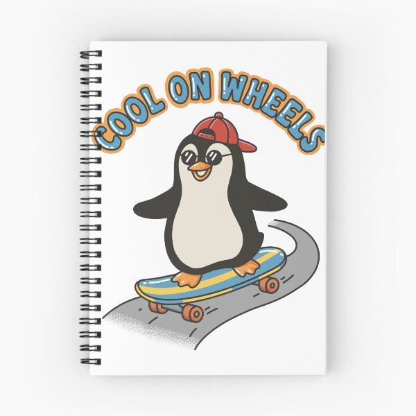 Item preview, Cool on Wheels – Patineta de pingüino divertida designed and sold by Chillo tees.