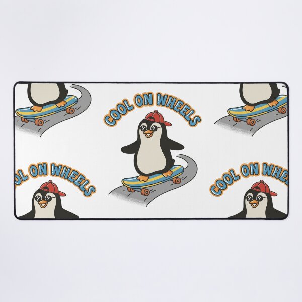 Item preview, Cool on Wheels – Funny Penguin Skateboard designed and sold by Chillo tees.