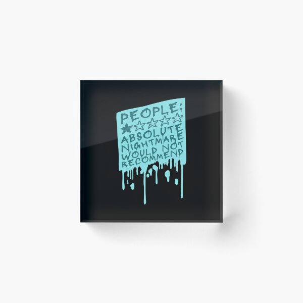 Item preview, People Absolute Nightmare 1 Star Review Quote Logo designed and sold by shirt-o-mat.