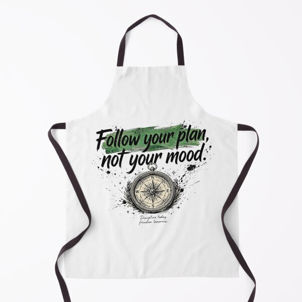 Item preview, Follow Your Plan Not Your Mood - Compass - Discipline Motivational Quote designed and sold by Vibe-Vary.