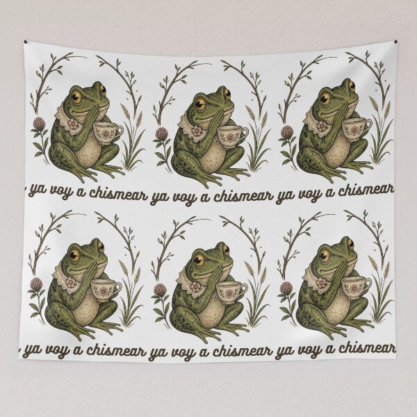 Item preview, Ya Voy a Chismear – Funny Cottagecore Frog Design designed and sold by CutieGalore.