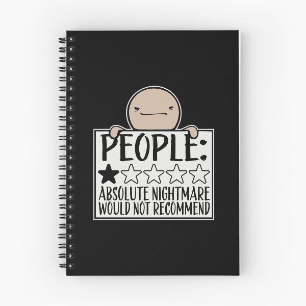 Item preview, People Absolute Nightmare 1 Star Review Quote Logo designed and sold by shirt-o-mat.