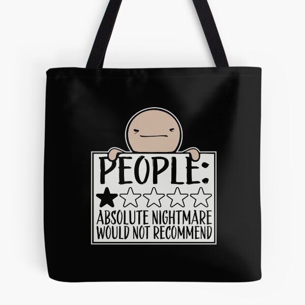 Item preview, People Absolute Nightmare 1 Star Review Quote Logo designed and sold by shirt-o-mat.