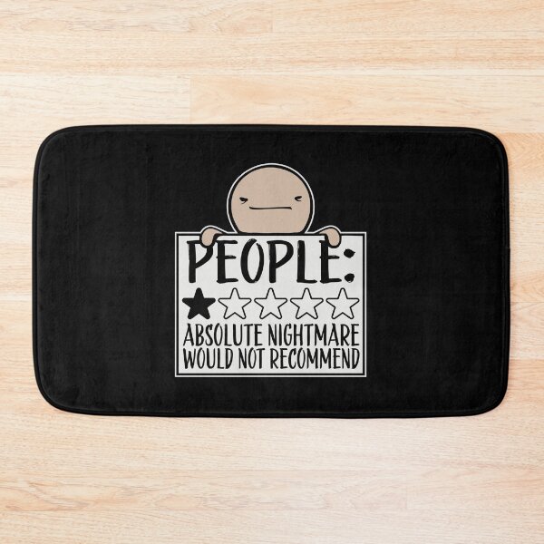 Item preview, People Absolute Nightmare 1 Star Review Quote Logo designed and sold by shirt-o-mat.