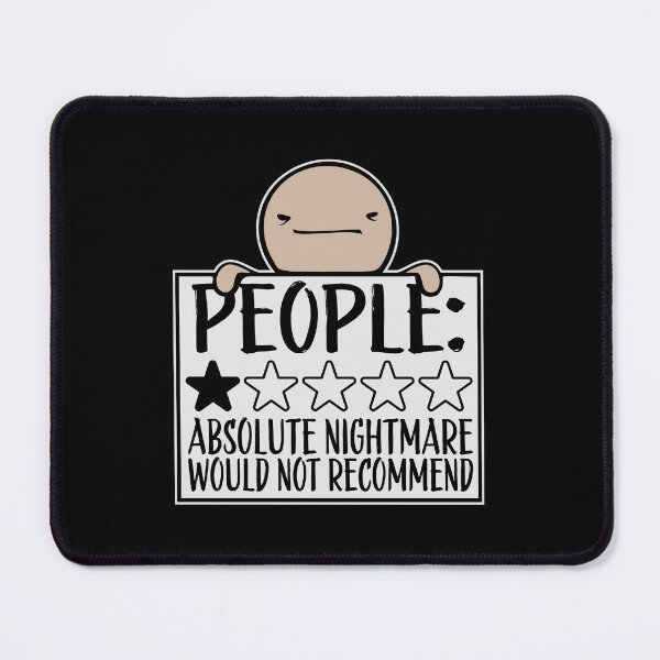 Item preview, People Absolute Nightmare 1 Star Review Quote Logo designed and sold by shirt-o-mat.