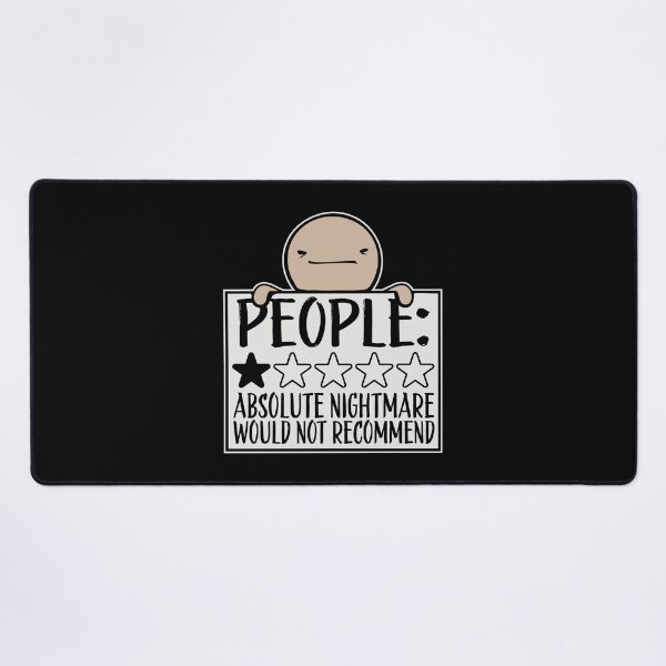 Item preview, People Absolute Nightmare 1 Star Review Quote Logo designed and sold by shirt-o-mat.