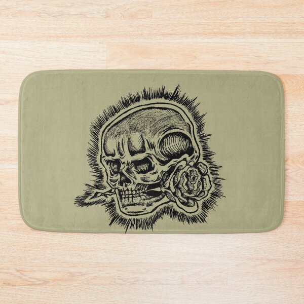 Item preview, Skull & Rose | Vintage Gothic Tattoo Art | Skull & Flower designed and sold by Half Mess.