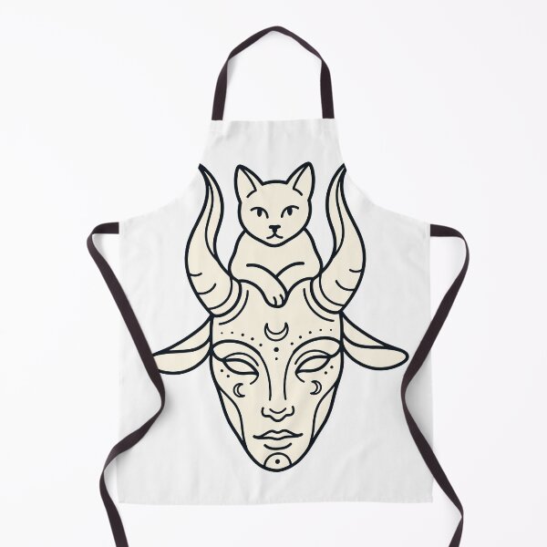 Item preview, Cat On Goat Head Occult Design designed and sold by Ranpict.