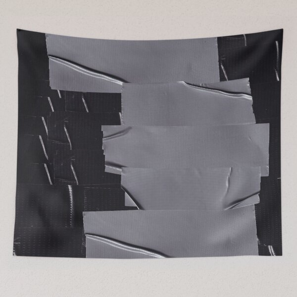 Item preview, Black & Silver Tape Collage designed and sold by Swooncake Press.