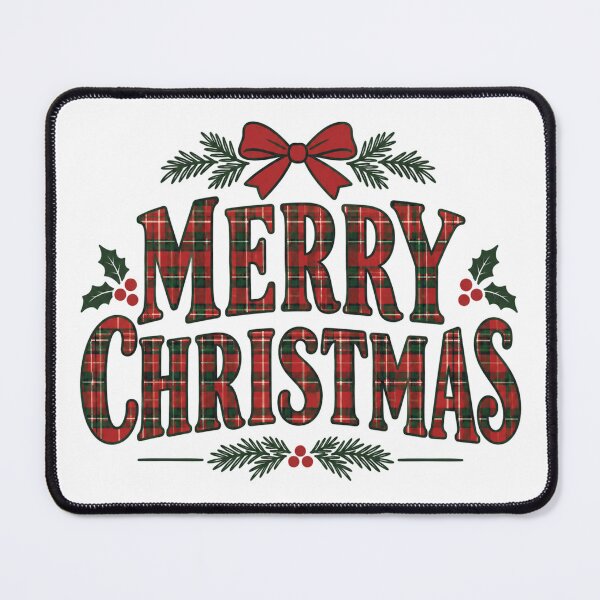 Item preview, Merry Christmas - Traditional Plaid designed and sold by CampAndCoast.