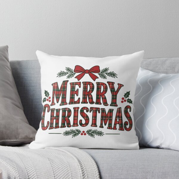 Item preview, Merry Christmas - Traditional Plaid designed and sold by CampAndCoast.