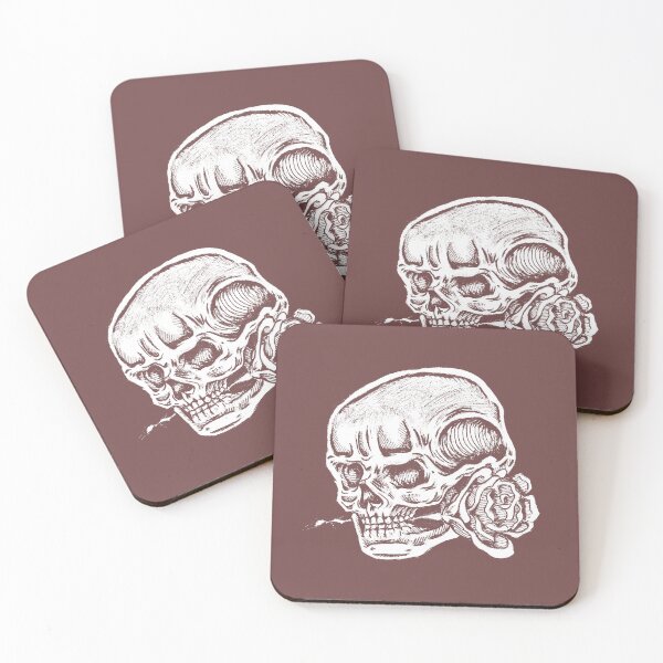 Item preview, Skull & Rose | Vintage Gothic Tattoo Art | Skull & Flower designed and sold by Half Mess.