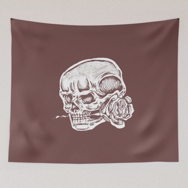 Item preview, Skull & Rose | Vintage Gothic Tattoo Art | Skull & Flower designed and sold by Half Mess.