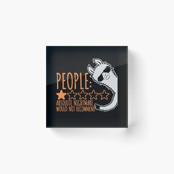 Item preview, People Absolute Nightmare 1 Star Review Quote Logo designed and sold by shirt-o-mat.