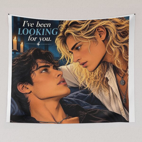 Item preview, I've Been Looking for You – Romantic Gothic Fantasy Couple designed and sold by IRON SIREN.