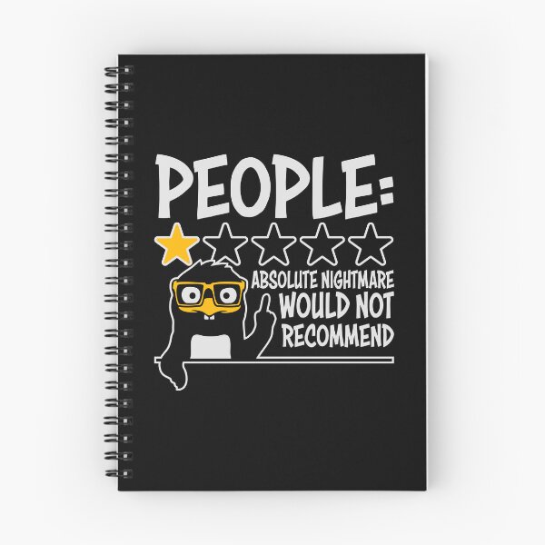 Item preview, People Absolute Nightmare 1 Star Review Quote Logo designed and sold by shirt-o-mat.