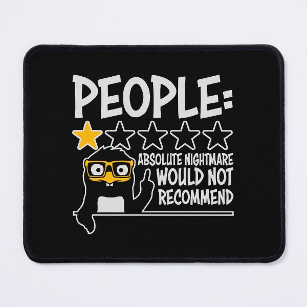 Item preview, People Absolute Nightmare 1 Star Review Quote Logo designed and sold by shirt-o-mat.