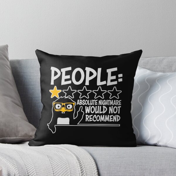 Item preview, People Absolute Nightmare 1 Star Review Quote Logo designed and sold by shirt-o-mat.