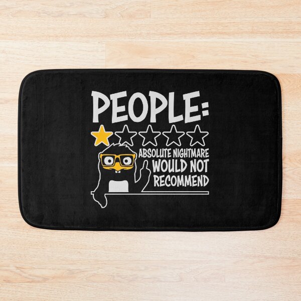 Item preview, People Absolute Nightmare 1 Star Review Quote Logo designed and sold by shirt-o-mat.