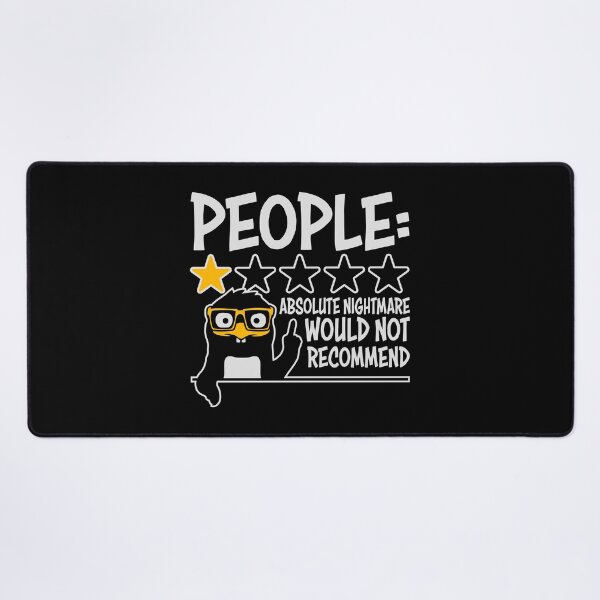 Item preview, People Absolute Nightmare 1 Star Review Quote Logo designed and sold by shirt-o-mat.