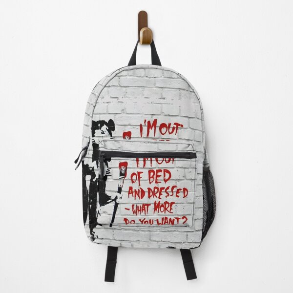 Item preview, Banksy I'm Out Of Bed And Dressed Graffiti Street Art designed and sold by SampleRoulette.