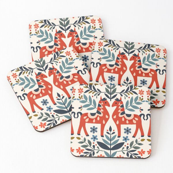 Item preview, Swedish Dala Horses, Floral Horses designed and sold by xiao xuans.