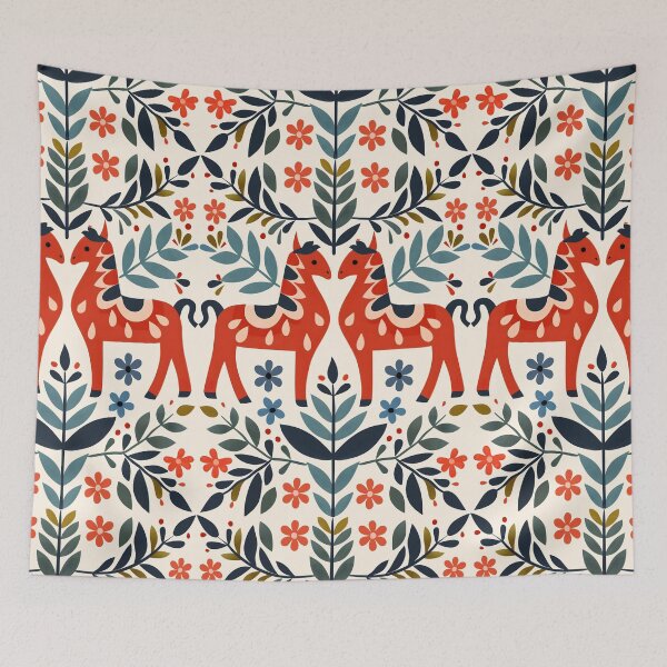 Item preview, Swedish Dala Horses, Floral Horses designed and sold by xiao xuans.