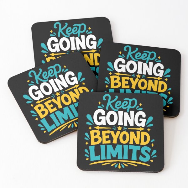 Item preview, Keep Going Beyond Limits Motivational Growth Typography T-Shirt designed and sold by rejowan-arts.