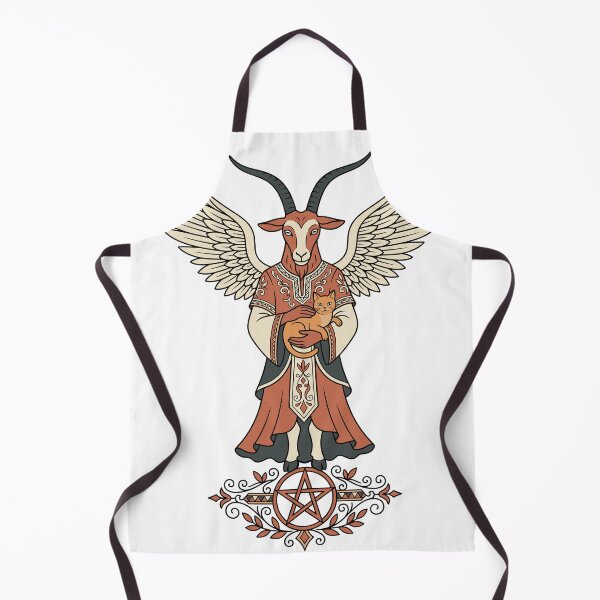 Item preview, Winged Goat Deity Holding Cat Pentagram designed and sold by Ranpict.