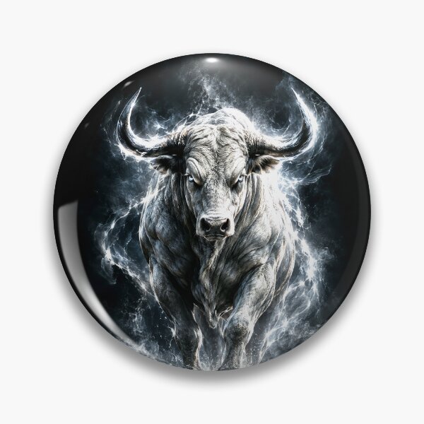 Item preview, Taurus aura white bull designed and sold by tarotstarostina.