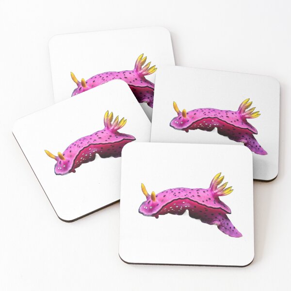 Item preview, Pink Nudibranch – Vivid Sea Slug Portrait designed and sold by Helt-enkelt.