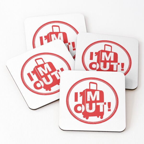 Item preview, I'm Out! Funny Travel Luggage Design | Vacation Traveler Getaway Pop Culture designed and sold by Ignorant-Artist.