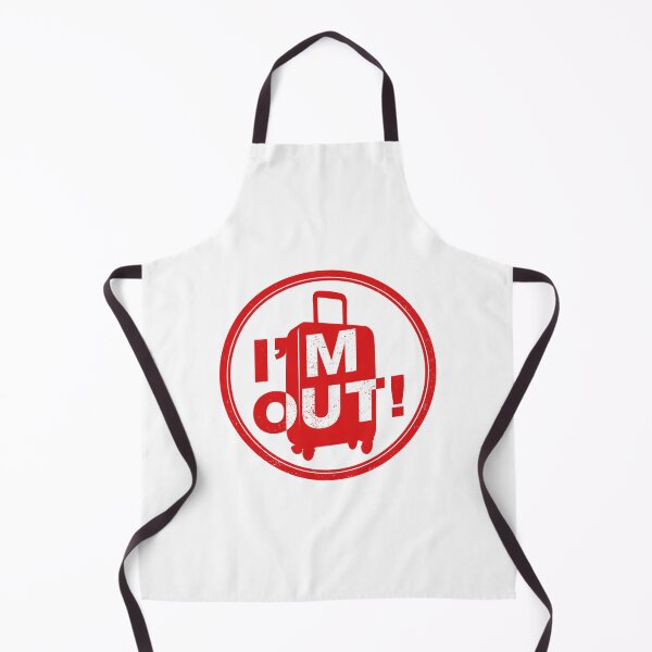 Item preview, I'm Out! Funny Travel Luggage Design | Vacation Traveler Getaway Pop Culture designed and sold by Ignorant-Artist.