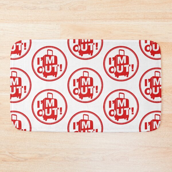 Item preview, I'm Out! Funny Travel Luggage Design | Vacation Traveler Getaway Pop Culture designed and sold by Ignorant-Artist.