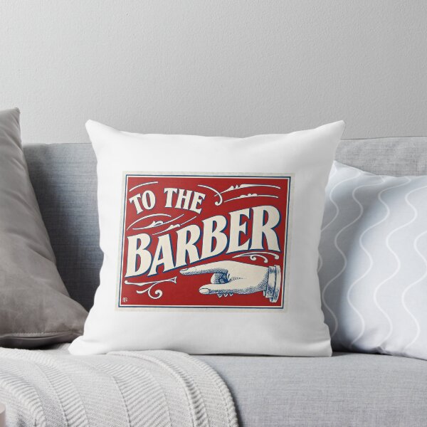 Item preview, "To The Barber" Vintage Advertising Sign designed and sold by smallbatchstudio.