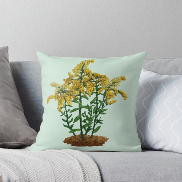 Item preview, Solidago gigantea embroidery designed and sold by Alsa.handembroidery.