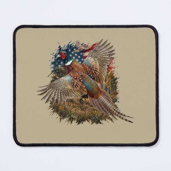 Item preview, Patriotic Pheasant Hunting Design with Distressed American Flag designed and sold by LifeCrush.