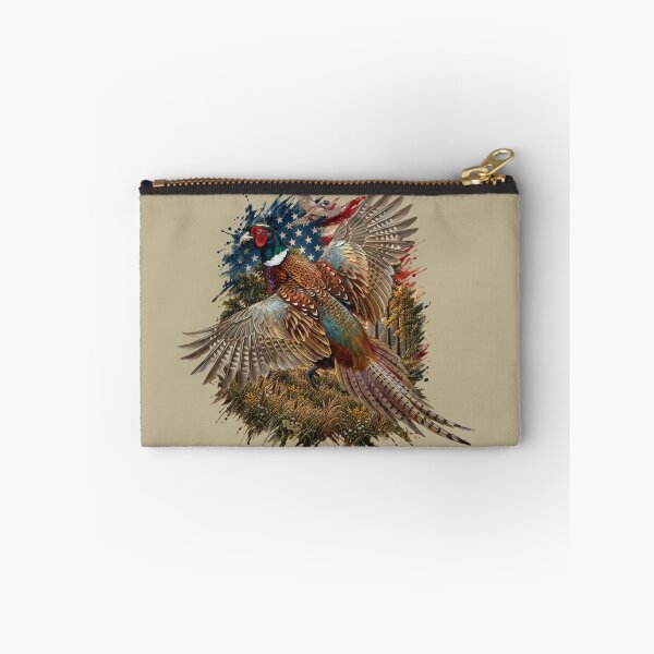 Item preview, Patriotic Pheasant Hunting Design with Distressed American Flag designed and sold by LifeCrush.