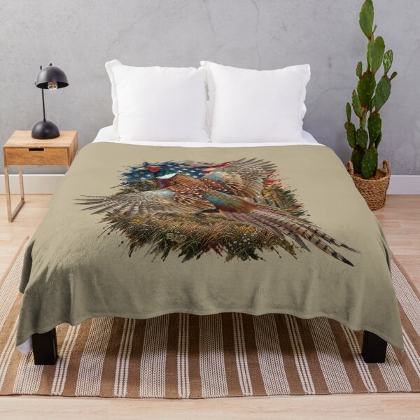 Item preview, Patriotic Pheasant Hunting Design with Distressed American Flag designed and sold by LifeCrush.