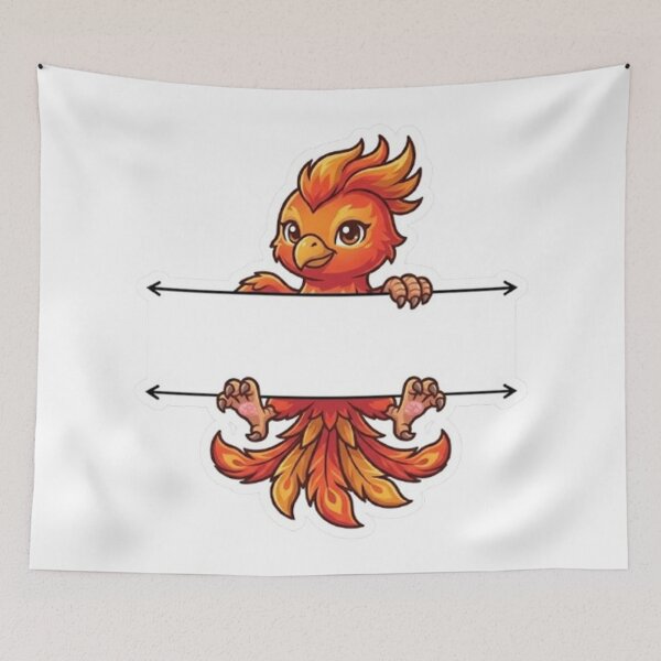 Item preview, Cute Baby Phoenix Split Monogram  designed and sold by PetalsPaws.