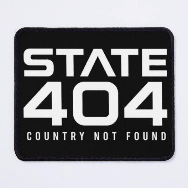 Item preview, State 404 Country Not Found Typography designed and sold by PoleksGraphics.