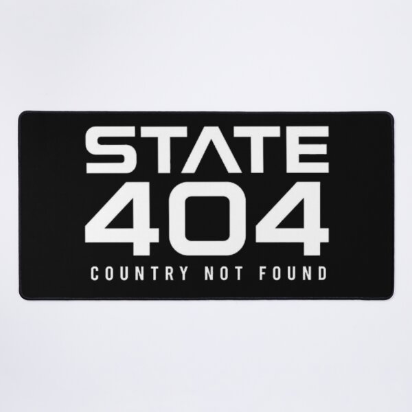 Item preview, State 404 Country Not Found Typography designed and sold by PoleksGraphics.