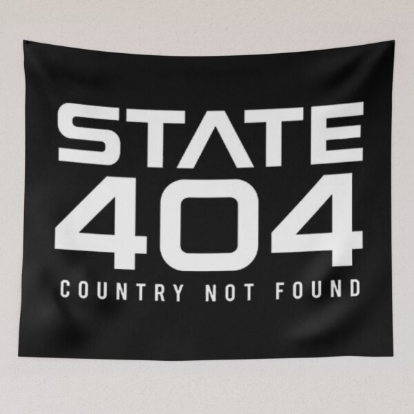Item preview, State 404 Country Not Found Typography designed and sold by PoleksGraphics.