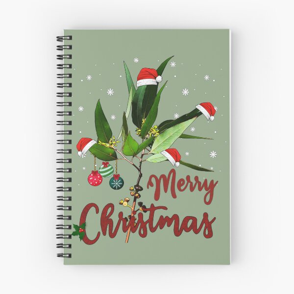 Item preview, Merry  Christmas Australian Native Eucalyptus Tree Branch Xmas Australia Gift Men Woman Kids designed and sold by Amelia ART G.
