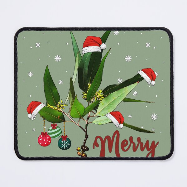 Item preview, Merry  Christmas Australian Native Eucalyptus Tree Branch Xmas Australia Gift Men Woman Kids designed and sold by Amelia ART G.