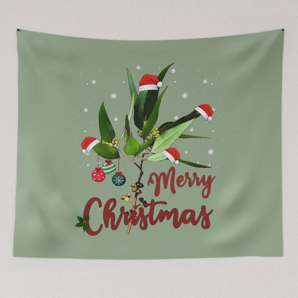 Item preview, Merry  Christmas Australian Native Eucalyptus Tree Branch Xmas Australia Gift Men Woman Kids designed and sold by Amelia ART G.
