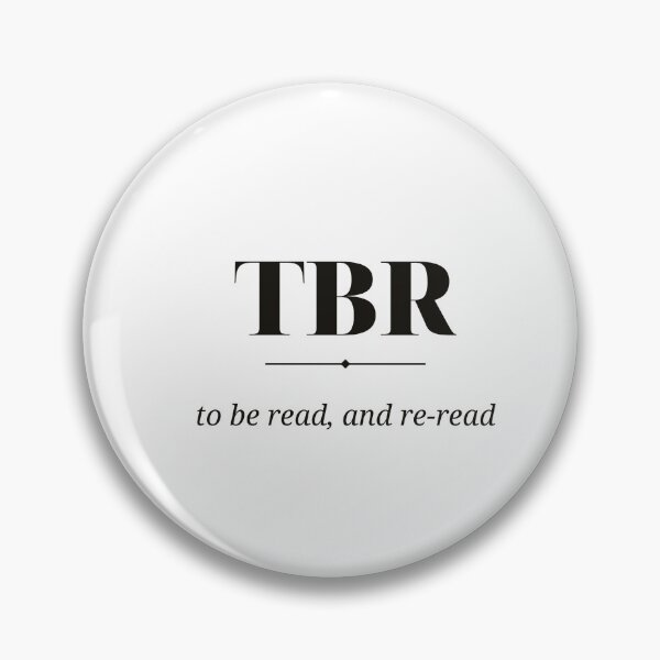 Item preview, TBR To Be Read and Re-read — Funny Bookish Design (Black) designed and sold by WellReadThreadz.