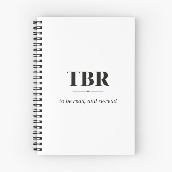 Item preview, TBR To Be Read and Re-read — Funny Bookish Design (Black) designed and sold by WellReadThreadz.