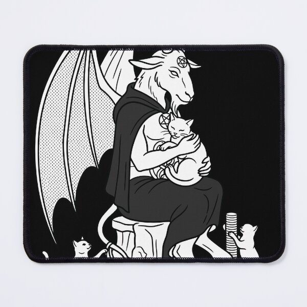 Item preview, Horned Deity Holding Cat With Kittens designed and sold by Ranpict.